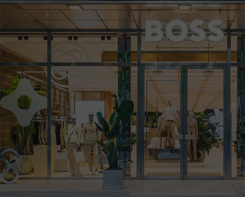 Außenansicht eines BOSS Stores (Foto)
